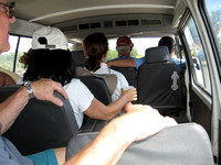 The ride in the van to Cow Wreck Beach